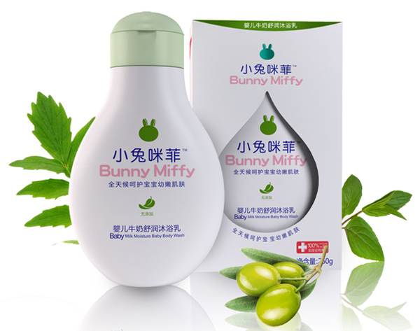 小兔咪菲嬰兒牛奶舒潤(rùn)沐浴乳