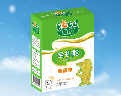 貝棒80克香蕉味全機(jī)能餅干