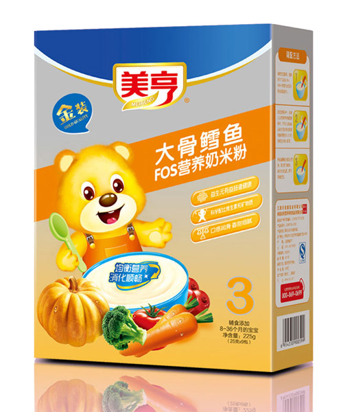 美亨盒裝大骨鱈魚(yú)FOS營(yíng)養(yǎng)奶米粉3段