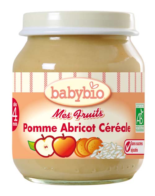 babybio水果谷物泥