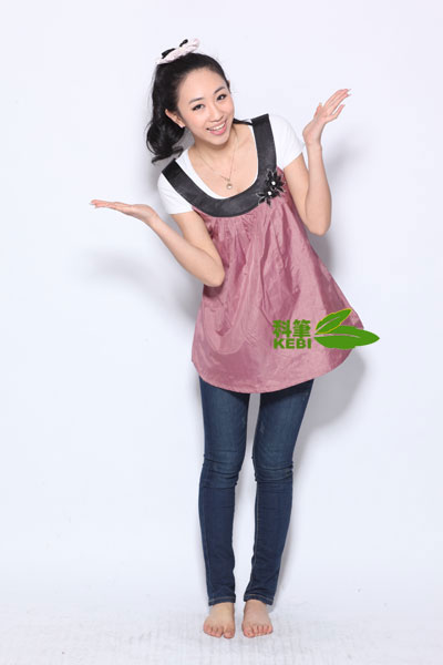 科筆銀纖維炫彩馬甲紫紅色