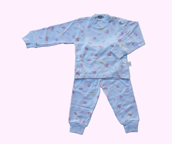 F03肩扣套裝嬰幼服(粉)