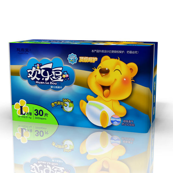 歡樂豆卡通紙尿片L號(hào)