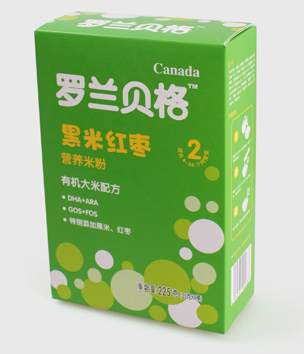 羅蘭貝格盒裝黑米紅棗有機(jī)大米配方米粉