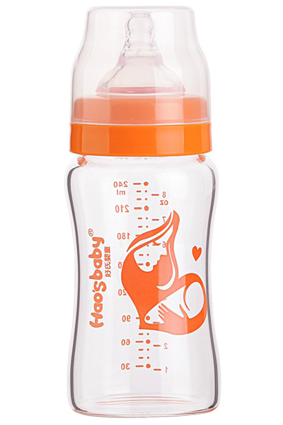好氏嬰童寬口晶鉆玻璃奶瓶240ML
