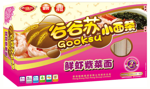 谷谷蘇鮮蝦紫菜小面條