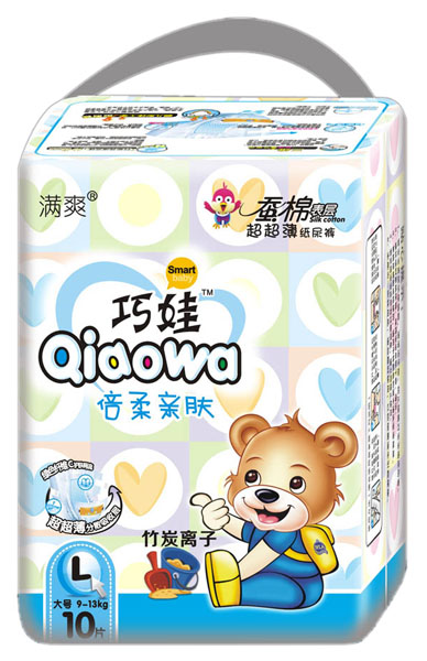 巧娃倍柔親膚超薄紙尿褲L10片裝