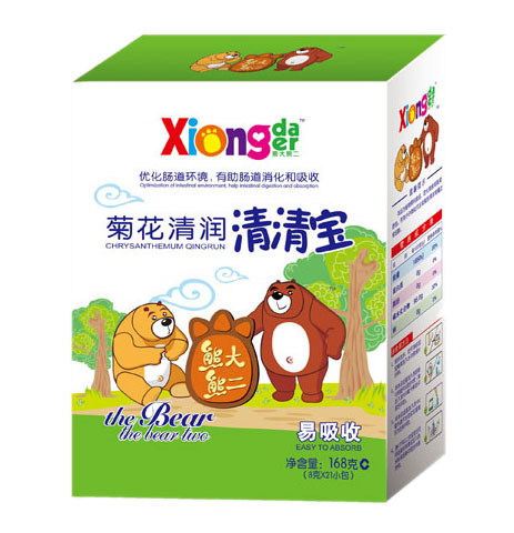 熊大熊二菊花清潤(rùn)清清寶盒裝