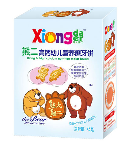 熊大熊二牌熊二高鈣幼兒營養(yǎng)磨牙餅