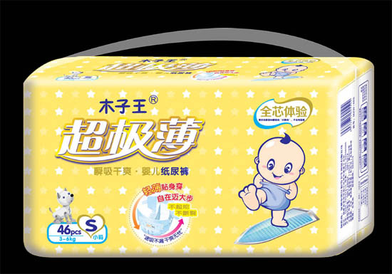 木子王超級薄芯層結構紙尿褲S碼