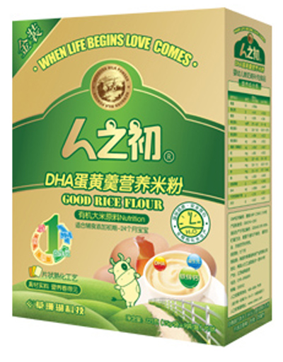 人之初嬰兒DHA蛋黃羹米粉1段盒裝