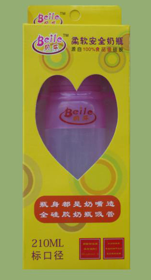 貝樂標(biāo)口硅膠奶瓶210ml