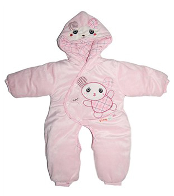 嬰比迪小頑皮連帽開(kāi)襠哈衣