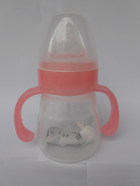 貝多星寬口徑自動(dòng)吸管硅膠奶瓶150ml