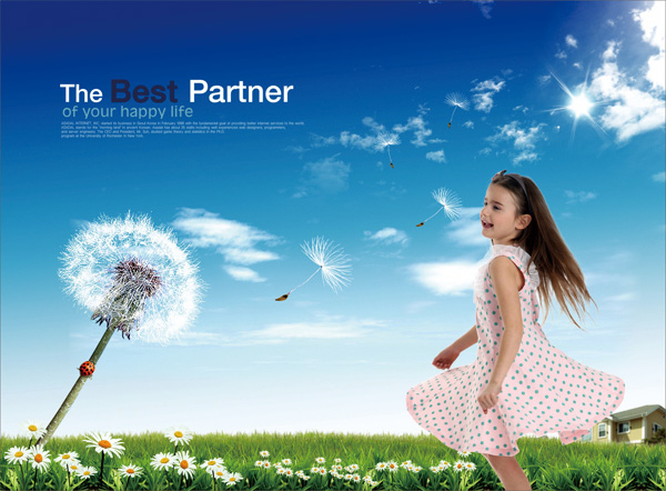 香柯夏季粉色藍(lán)點(diǎn)連衣裙