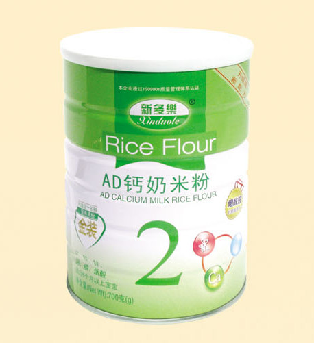 新多樂AD鈣奶米粉2段