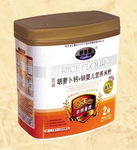 新多樂(lè)胡蘿卜鈣+鋅嬰兒營(yíng)養(yǎng)米粉2段