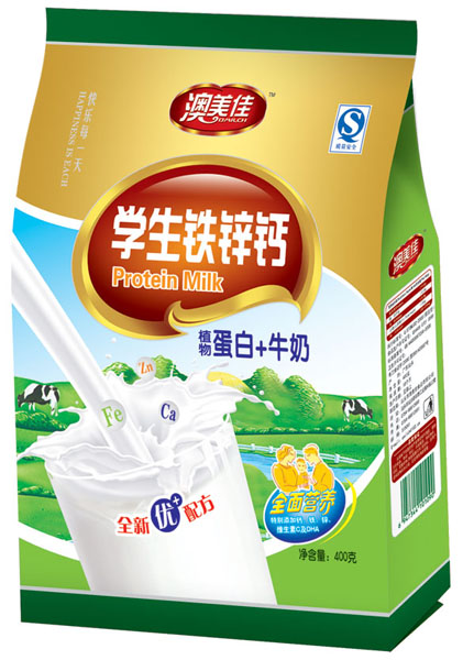學(xué)生鐵鋅鈣植物蛋白+牛奶