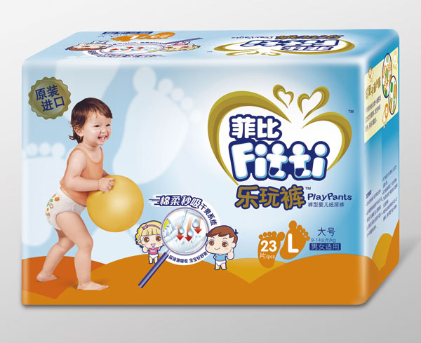 菲比棉柔秒吸大號(hào)樂(lè)玩褲L23片