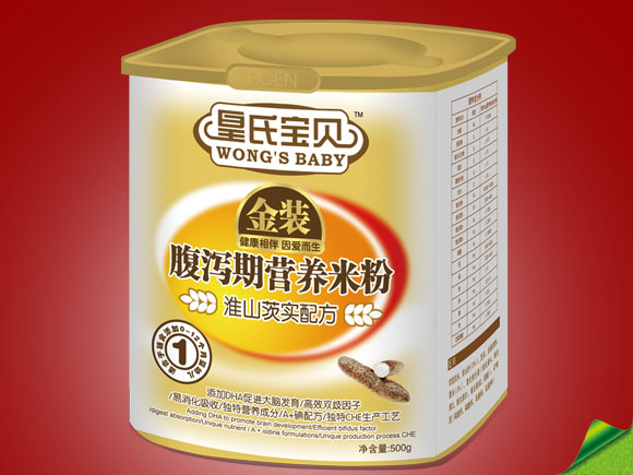 皇氏寶貝金裝淮山茨實(shí)配方腹瀉期營(yíng)養(yǎng)米粉1段