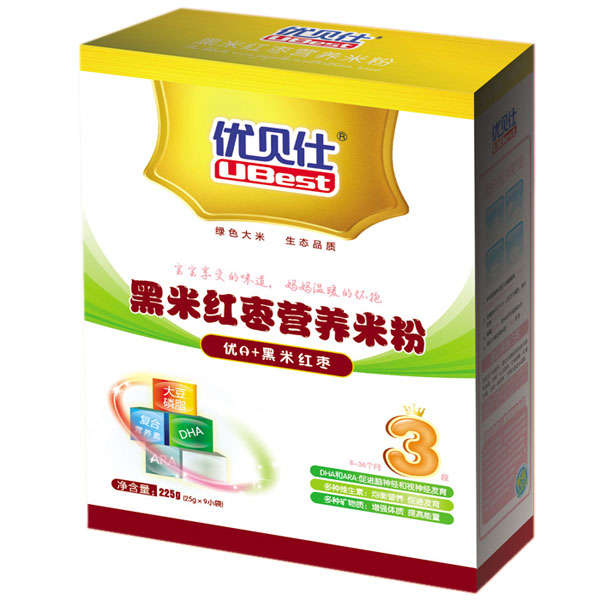 優(yōu)貝仕黑米紅棗營養(yǎng)米粉