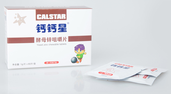 鈣鈣星酵母鋅咀嚼片