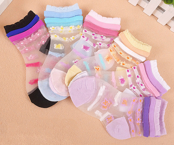 童尚夏款蕾絲圖案襪