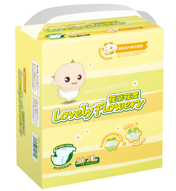 Aptamil花親花愛超級(jí)透氣菊花紙尿褲XL20