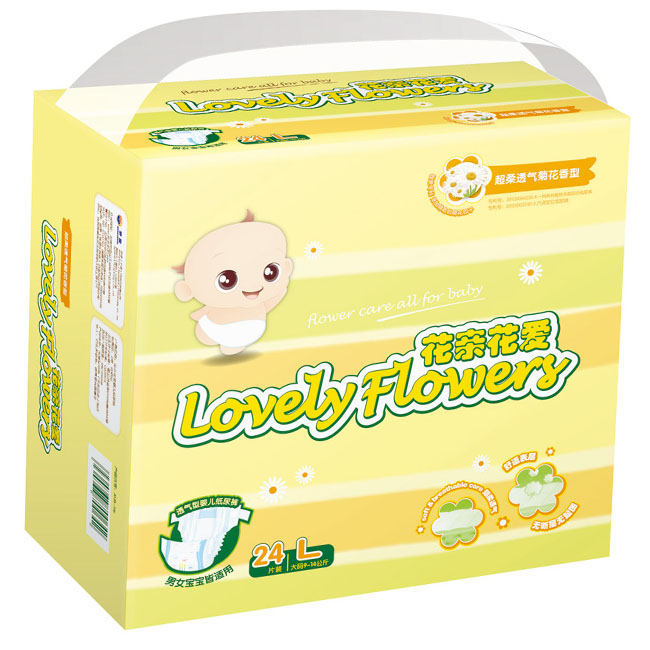 Aptamil花親花愛超級透氣菊花紙尿褲L20