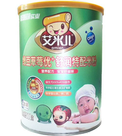 艾米兒綠豆草莓優(yōu)+舒潤特配米粉