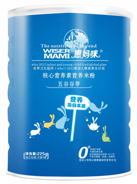 惠媽咪五谷谷芽核心營(yíng)養(yǎng)素營(yíng)養(yǎng)米粉225g