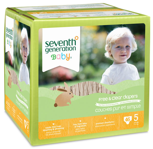 七世代箱裝嬰兒尿不濕5段