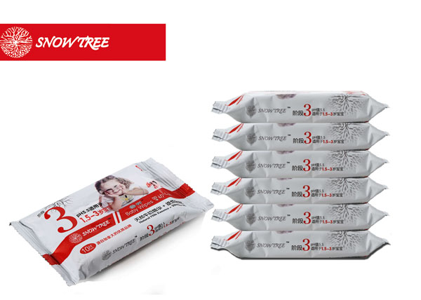 snowtree雪樹嬰幼兒濕巾3段10片裝