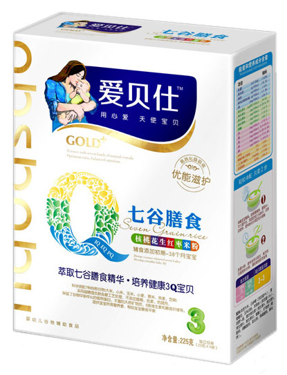 愛貝仕七谷膳食核桃花生紅棗米粉