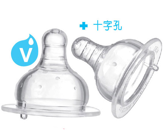 愛樂寶5優(yōu)仿真母乳寬口奶嘴V