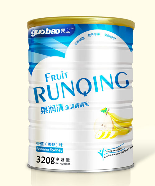 果寶果潤清金裝清清寶香蕉雪梨罐