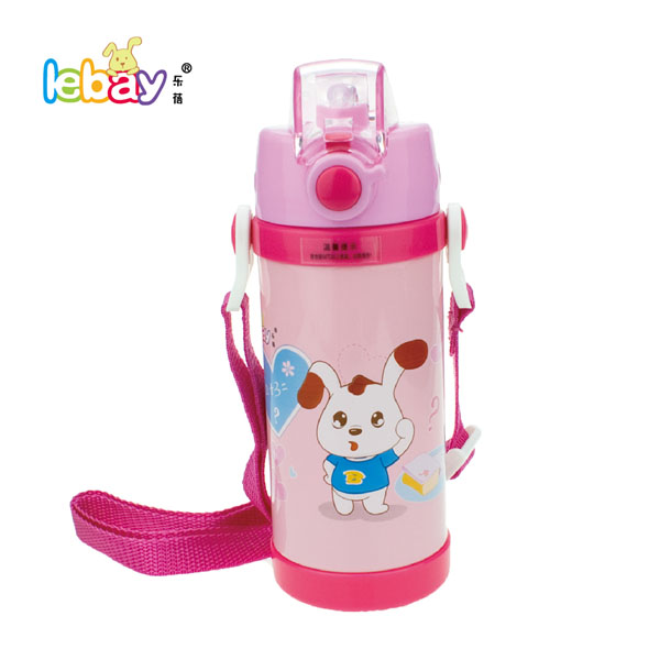 樂蓓紅色標口可愛環(huán)保保溫杯