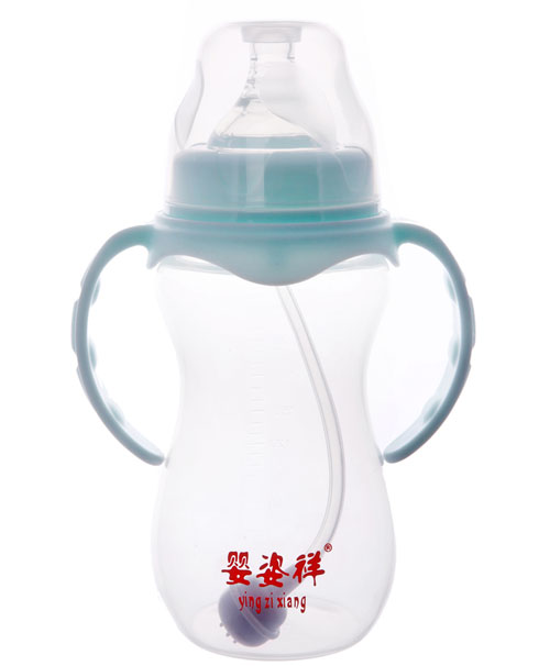 嬰姿祥寬口雙耳自動(dòng)弧形奶瓶270ML