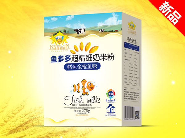 金盾愛嬰鱈魚金槍魚超精細奶米粉盒裝