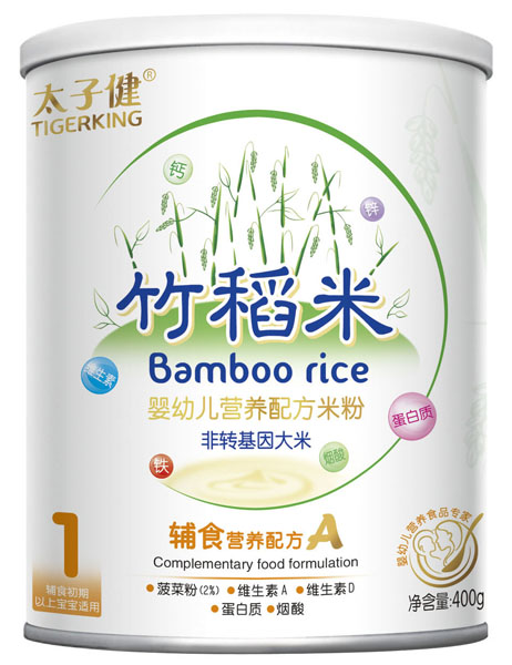 太子健輔食營養(yǎng)配方竹稻米米粉聽裝