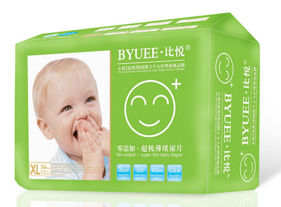 比悅超級(jí)薄紙尿片XL碼36片