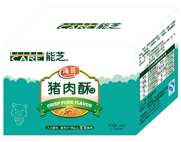 能芝50克豬肉酥