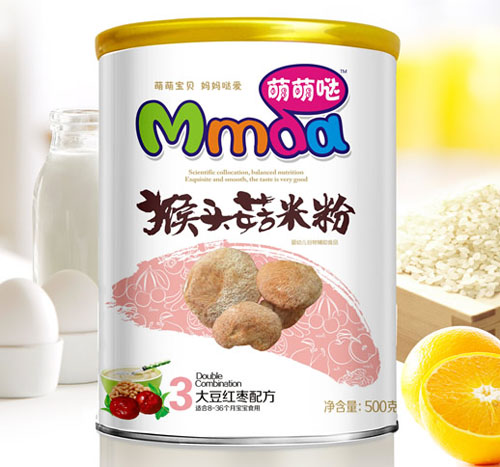 萌萌噠500克紙聽大豆紅棗猴頭菇米粉