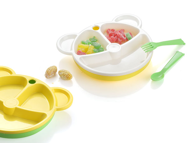 樂米樂小熊防滑保溫餐盤套裝