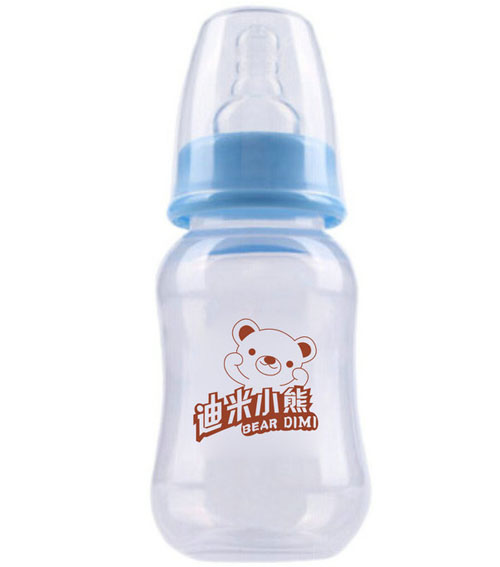 迪米小熊標(biāo)口弧形PP奶瓶150ml