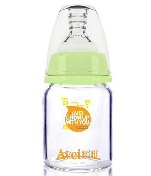 噯唯標準口徑高硼硅玻璃奶瓶(60ml)