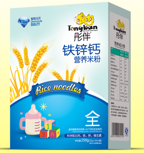 彤伴鐵鋅鈣營(yíng)養(yǎng)米粉盒裝全段