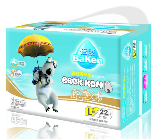 貝肯熊超極薄嬰兒紙尿片L碼