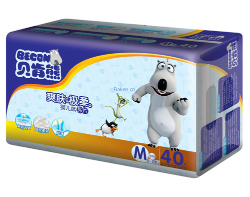 貝肯熊爽膚極柔紙尿片M碼