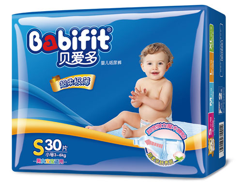 貝愛多超柔極薄紙尿褲S碼30片中包裝